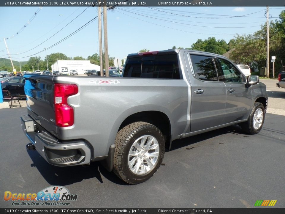 2019 Chevrolet Silverado 1500 LTZ Crew Cab 4WD Satin Steel Metallic / Jet Black Photo #7