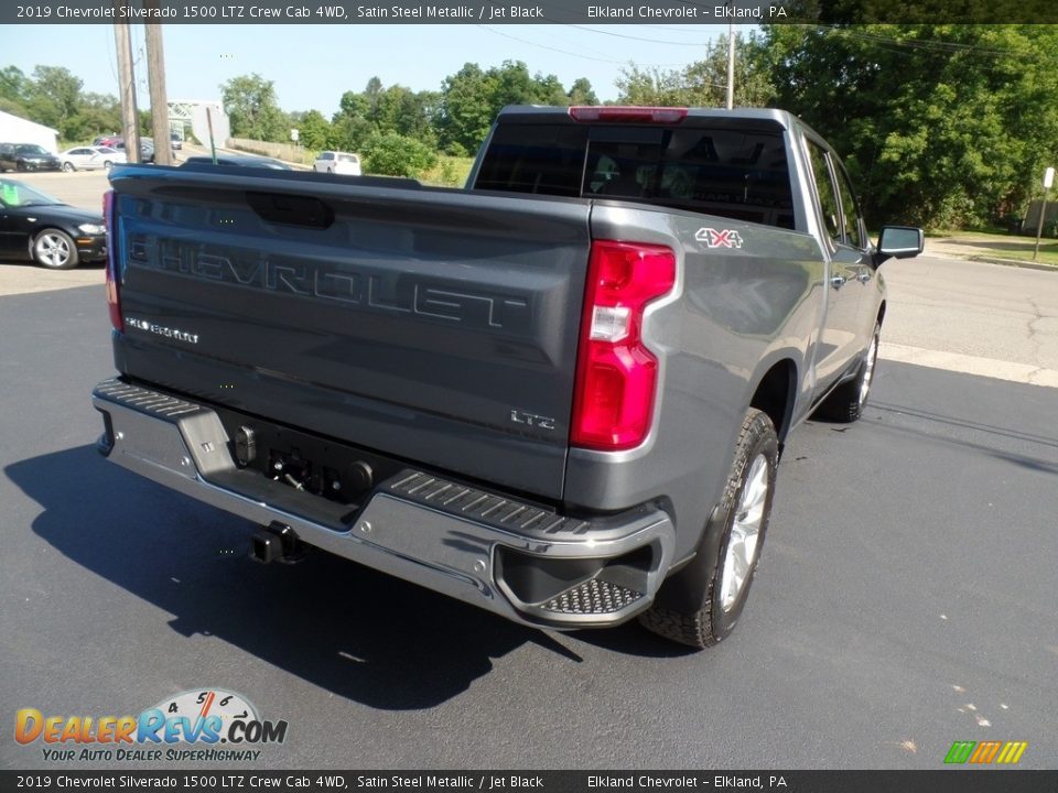 2019 Chevrolet Silverado 1500 LTZ Crew Cab 4WD Satin Steel Metallic / Jet Black Photo #8