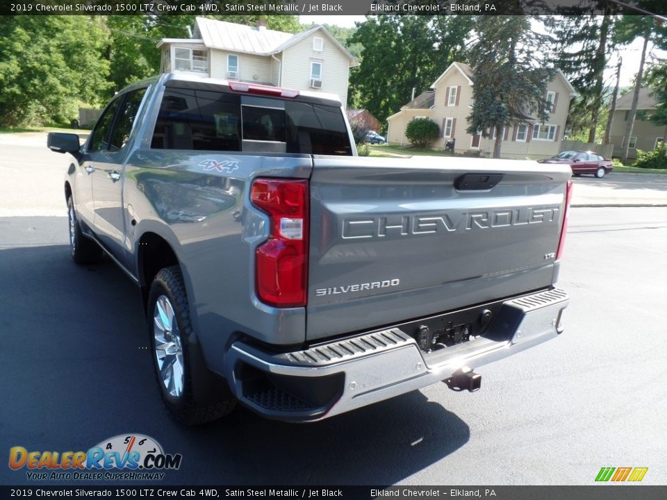 2019 Chevrolet Silverado 1500 LTZ Crew Cab 4WD Satin Steel Metallic / Jet Black Photo #10