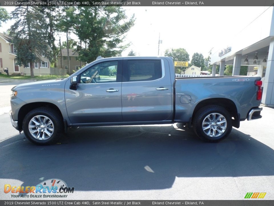 2019 Chevrolet Silverado 1500 LTZ Crew Cab 4WD Satin Steel Metallic / Jet Black Photo #11