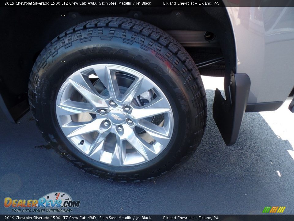 2019 Chevrolet Silverado 1500 LTZ Crew Cab 4WD Satin Steel Metallic / Jet Black Photo #12