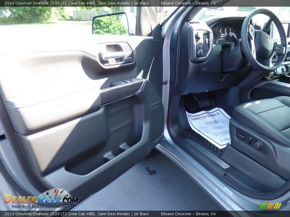 2019 Chevrolet Silverado 1500 LTZ Crew Cab 4WD Satin Steel Metallic / Jet Black Photo #17