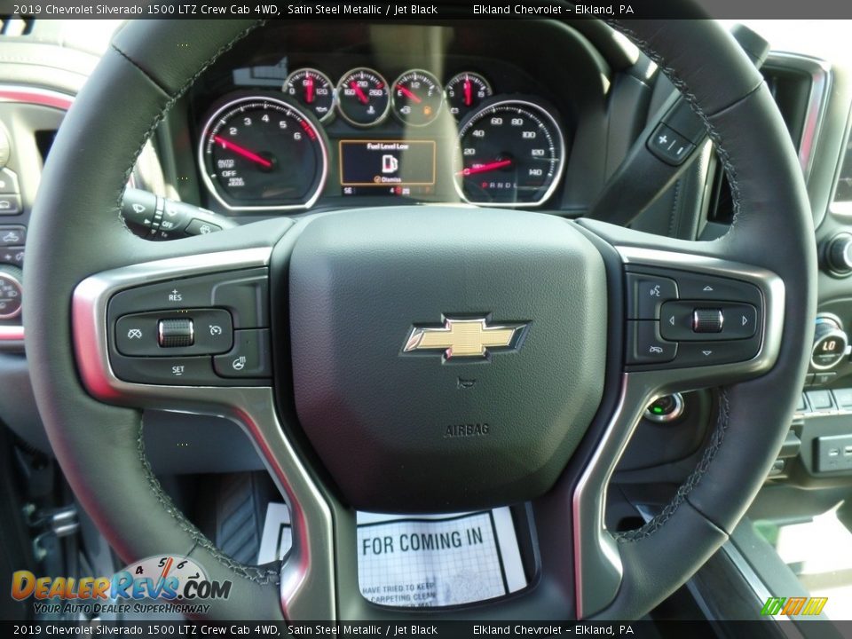 2019 Chevrolet Silverado 1500 LTZ Crew Cab 4WD Satin Steel Metallic / Jet Black Photo #24