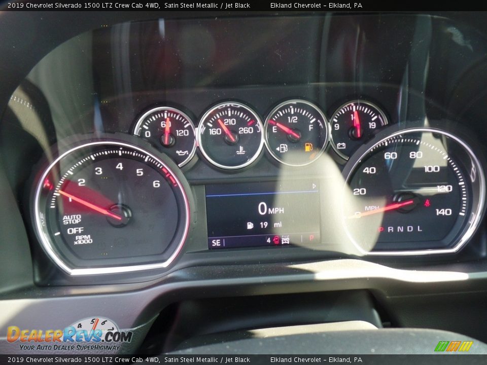 2019 Chevrolet Silverado 1500 LTZ Crew Cab 4WD Satin Steel Metallic / Jet Black Photo #28