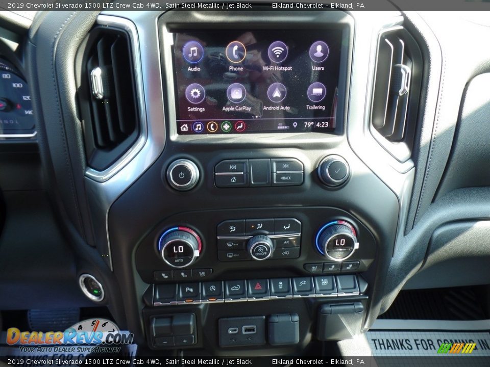 2019 Chevrolet Silverado 1500 LTZ Crew Cab 4WD Satin Steel Metallic / Jet Black Photo #29