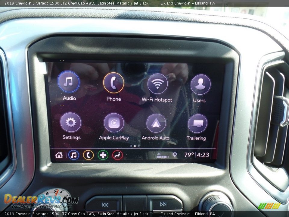 2019 Chevrolet Silverado 1500 LTZ Crew Cab 4WD Satin Steel Metallic / Jet Black Photo #30