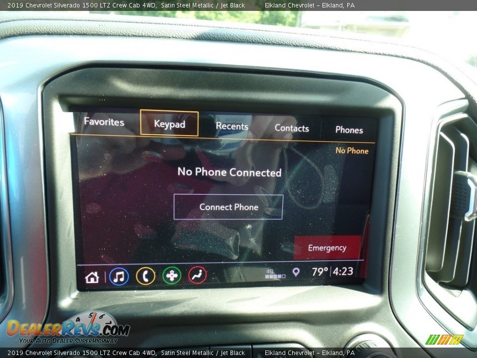 2019 Chevrolet Silverado 1500 LTZ Crew Cab 4WD Satin Steel Metallic / Jet Black Photo #32