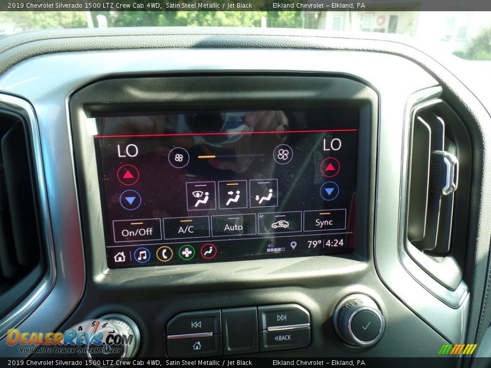 2019 Chevrolet Silverado 1500 LTZ Crew Cab 4WD Satin Steel Metallic / Jet Black Photo #33