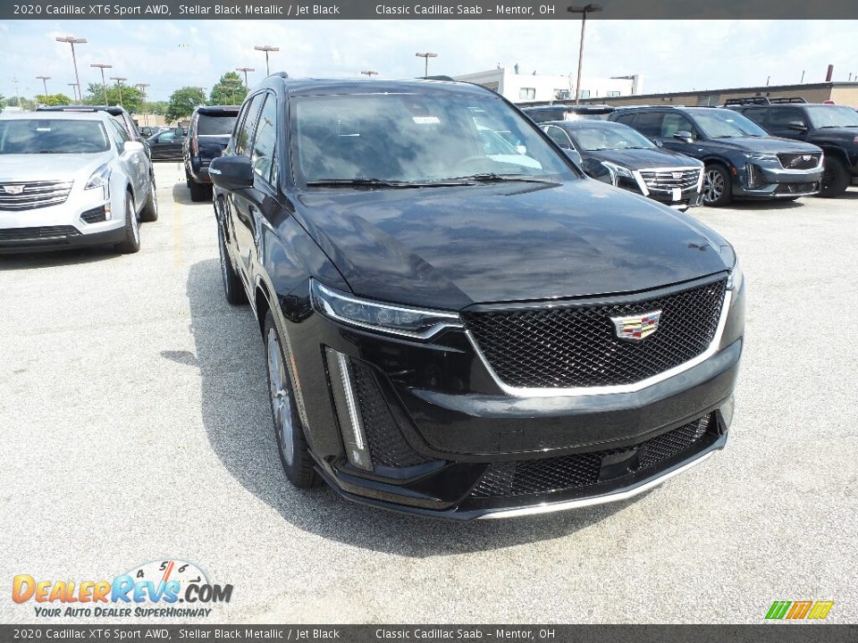 2020 Cadillac XT6 Sport AWD Stellar Black Metallic / Jet Black Photo #1