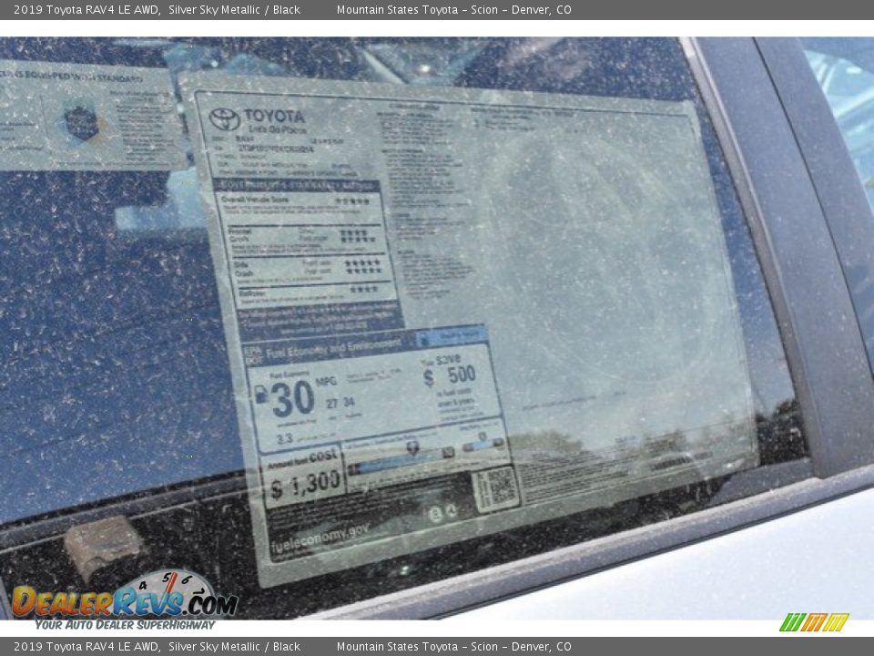 2019 Toyota RAV4 LE AWD Silver Sky Metallic / Black Photo #10