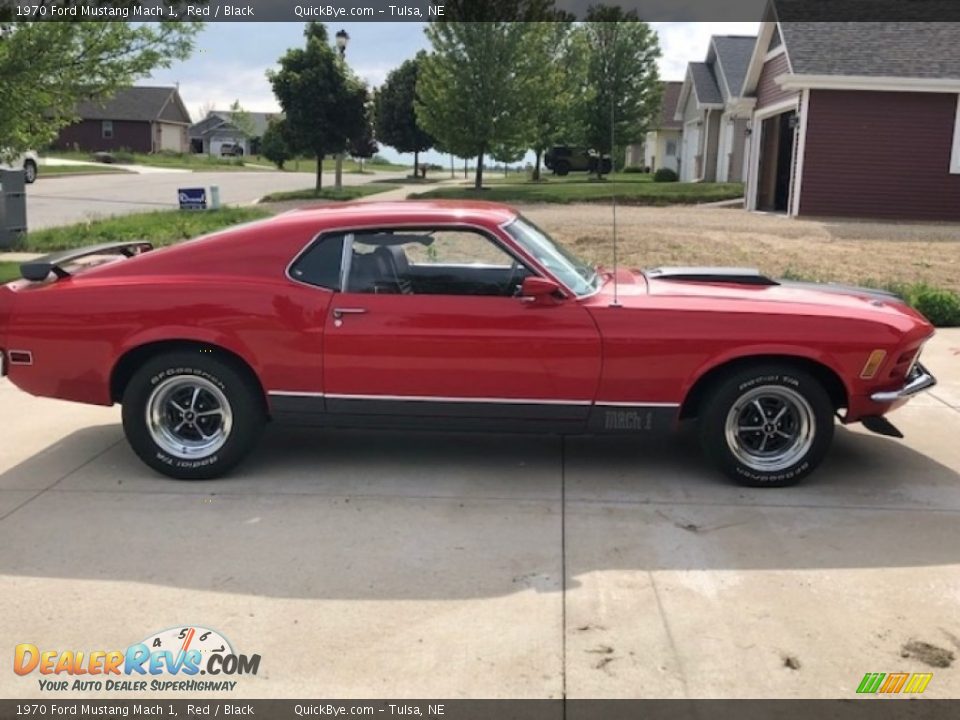 Red 1970 Ford Mustang Mach 1 Photo #2
