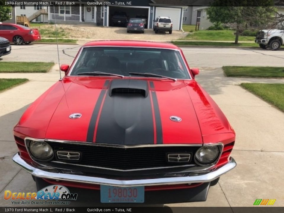 1970 Ford Mustang Mach 1 Red / Black Photo #3