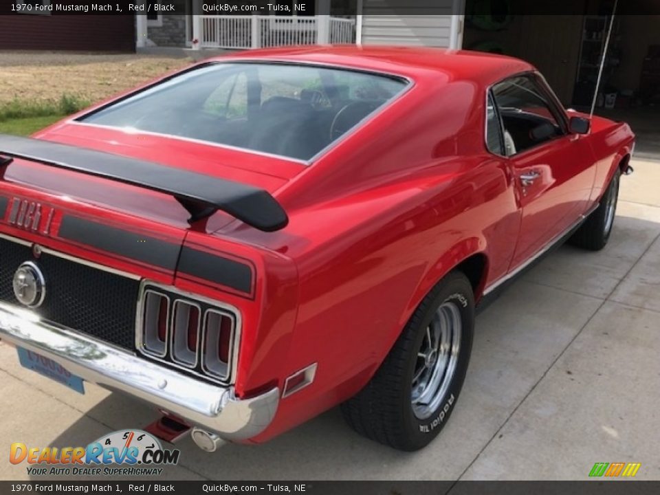 1970 Ford Mustang Mach 1 Red / Black Photo #4