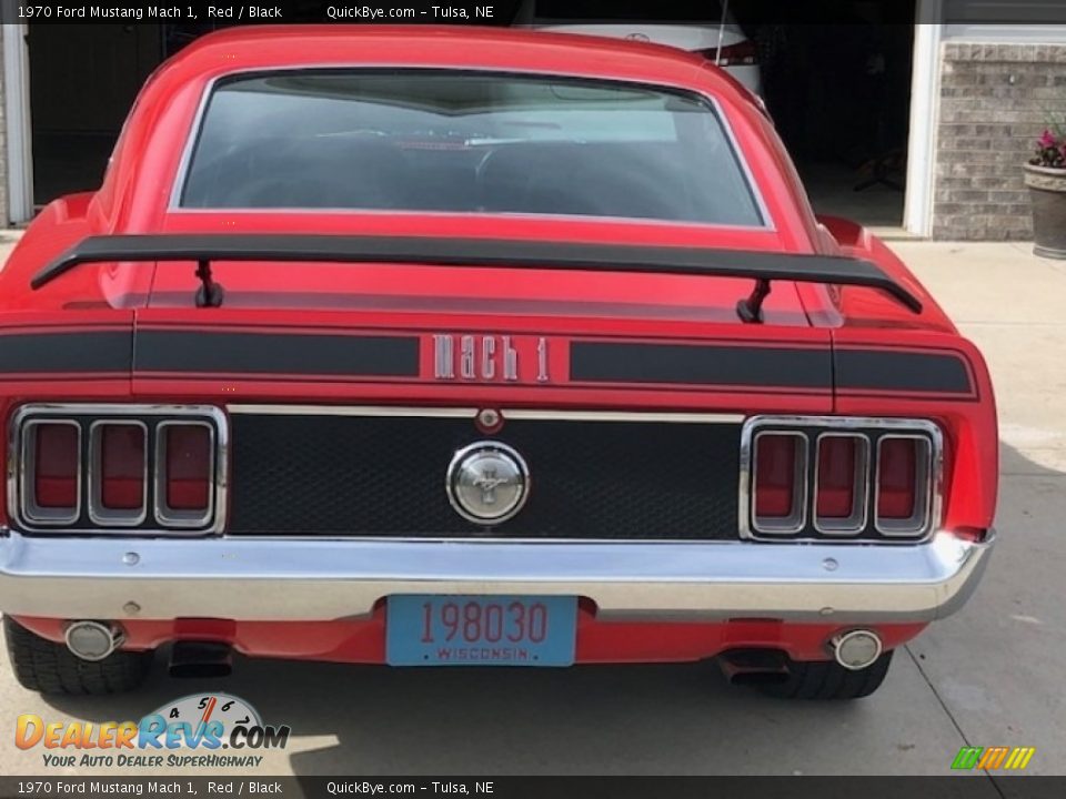 1970 Ford Mustang Mach 1 Red / Black Photo #5