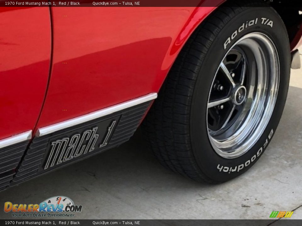 1970 Ford Mustang Mach 1 Red / Black Photo #6