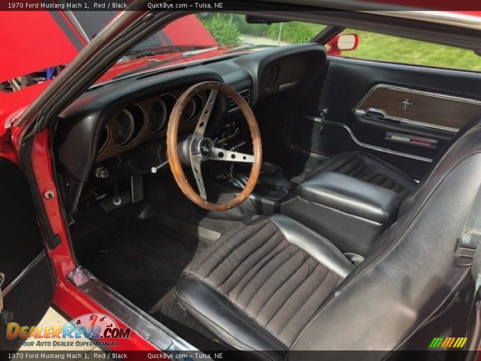 Black Interior - 1970 Ford Mustang Mach 1 Photo #8