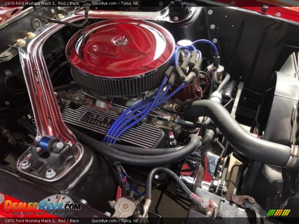 1970 Ford Mustang Mach 1 Red / Black Photo #14