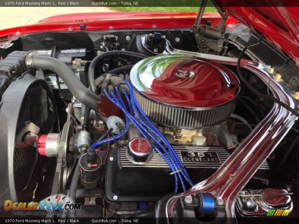 1970 Ford Mustang Mach 1 Red / Black Photo #15