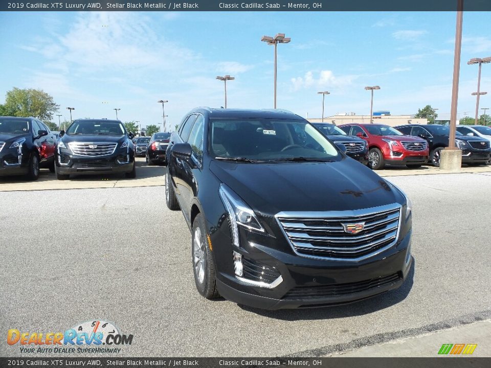 2019 Cadillac XT5 Luxury AWD Stellar Black Metallic / Jet Black Photo #1