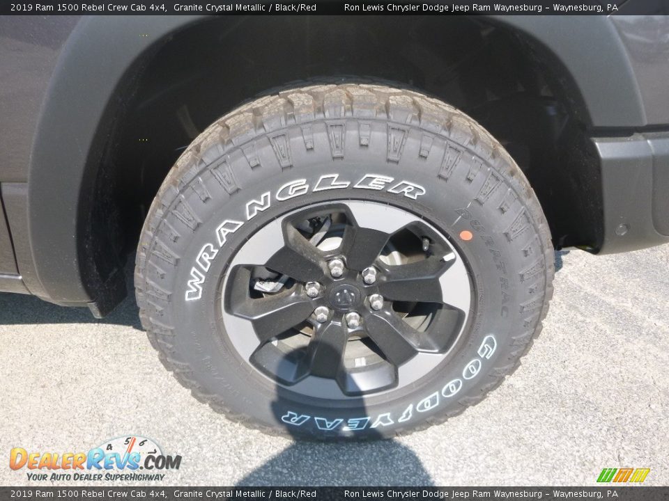 2019 Ram 1500 Rebel Crew Cab 4x4 Granite Crystal Metallic / Black/Red Photo #2
