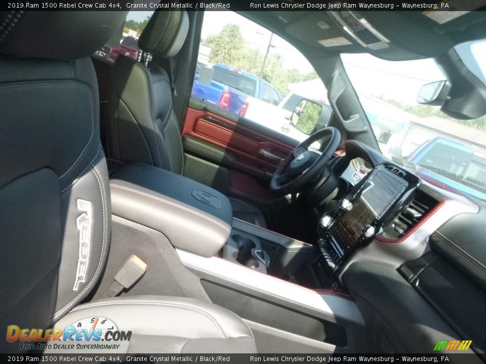 2019 Ram 1500 Rebel Crew Cab 4x4 Granite Crystal Metallic / Black/Red Photo #5