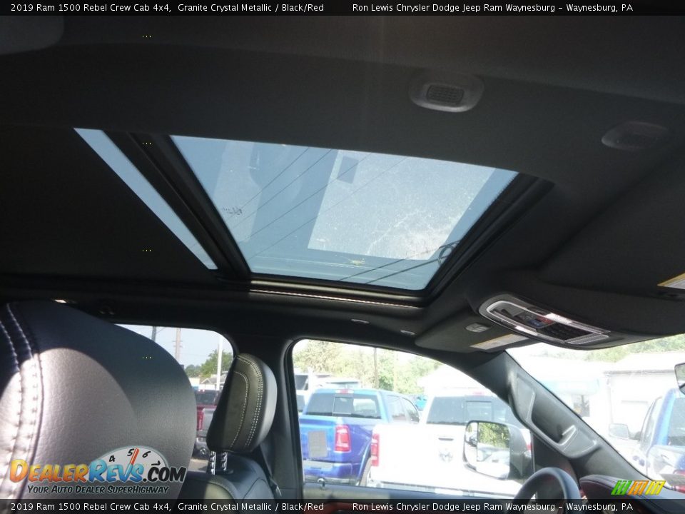 2019 Ram 1500 Rebel Crew Cab 4x4 Granite Crystal Metallic / Black/Red Photo #7