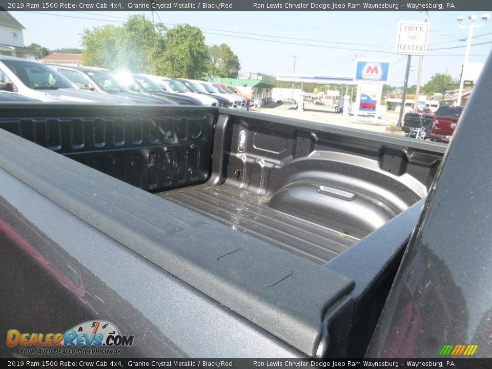 2019 Ram 1500 Rebel Crew Cab 4x4 Granite Crystal Metallic / Black/Red Photo #9
