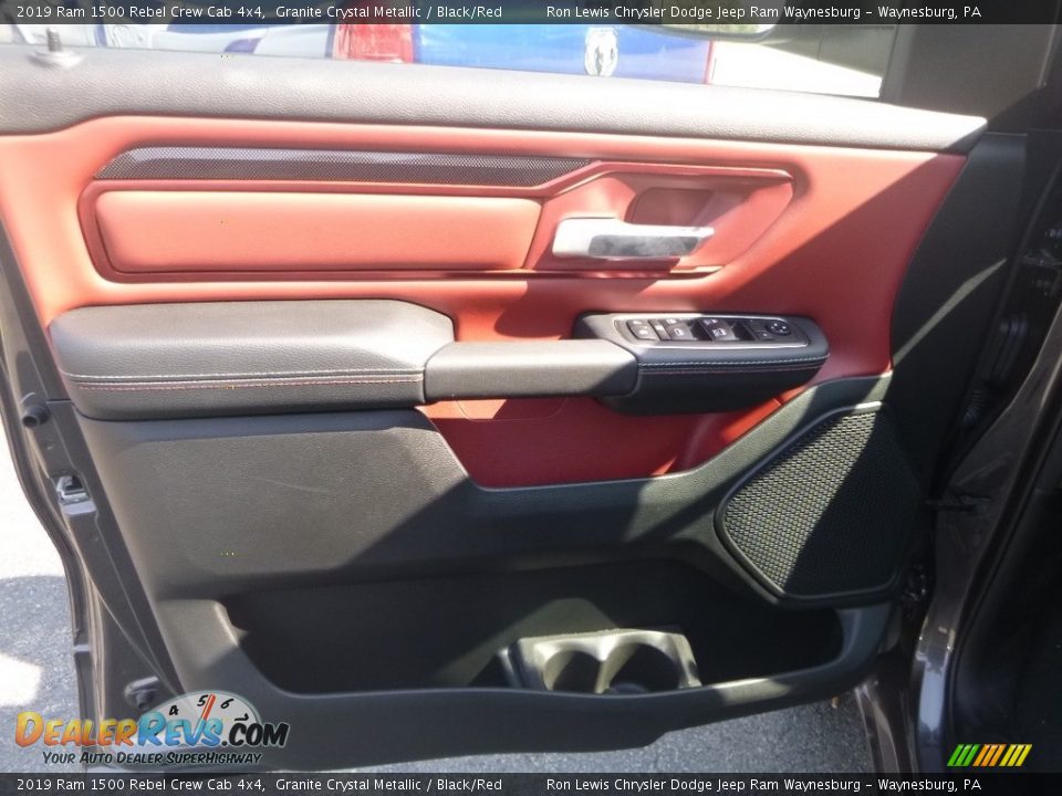 2019 Ram 1500 Rebel Crew Cab 4x4 Granite Crystal Metallic / Black/Red Photo #15