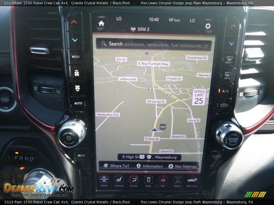 2019 Ram 1500 Rebel Crew Cab 4x4 Granite Crystal Metallic / Black/Red Photo #17