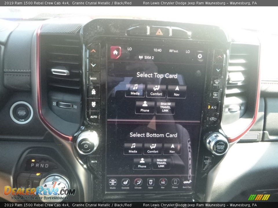 2019 Ram 1500 Rebel Crew Cab 4x4 Granite Crystal Metallic / Black/Red Photo #18