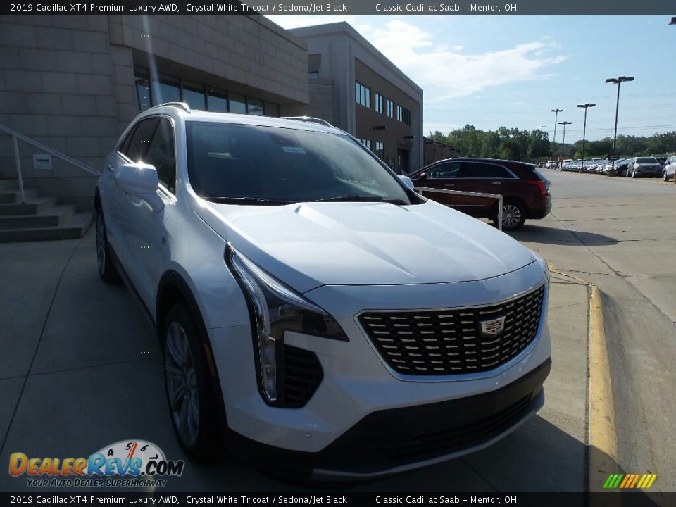 2019 Cadillac XT4 Premium Luxury AWD Crystal White Tricoat / Sedona/Jet Black Photo #1