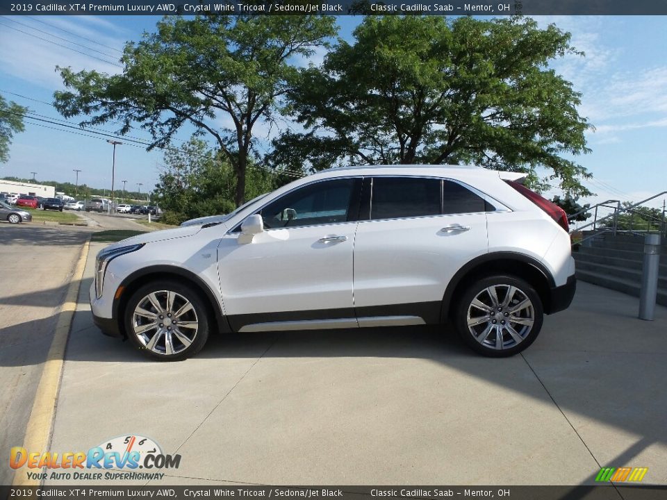 2019 Cadillac XT4 Premium Luxury AWD Crystal White Tricoat / Sedona/Jet Black Photo #2