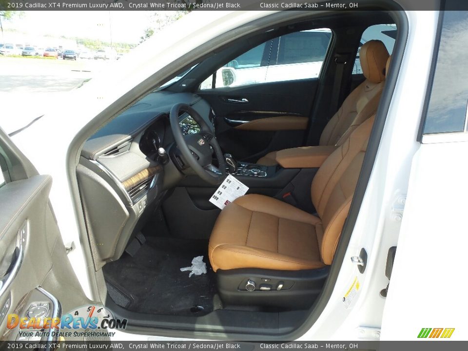 2019 Cadillac XT4 Premium Luxury AWD Crystal White Tricoat / Sedona/Jet Black Photo #3