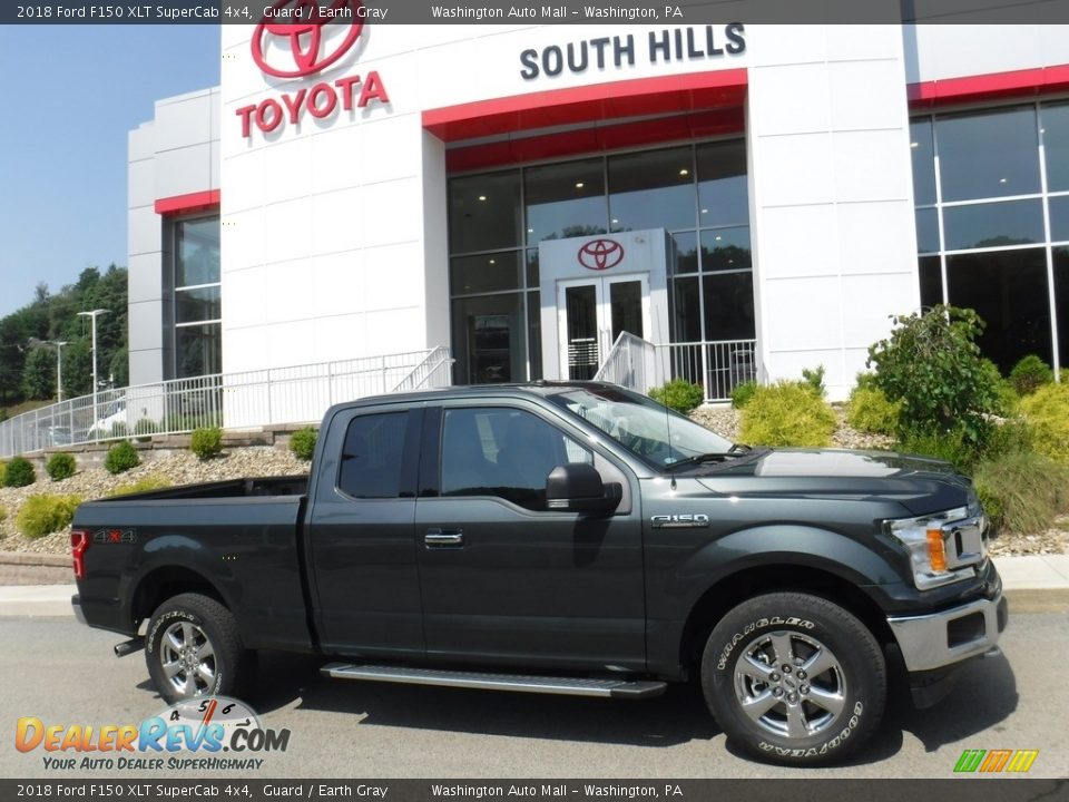 2018 Ford F150 XLT SuperCab 4x4 Guard / Earth Gray Photo #2