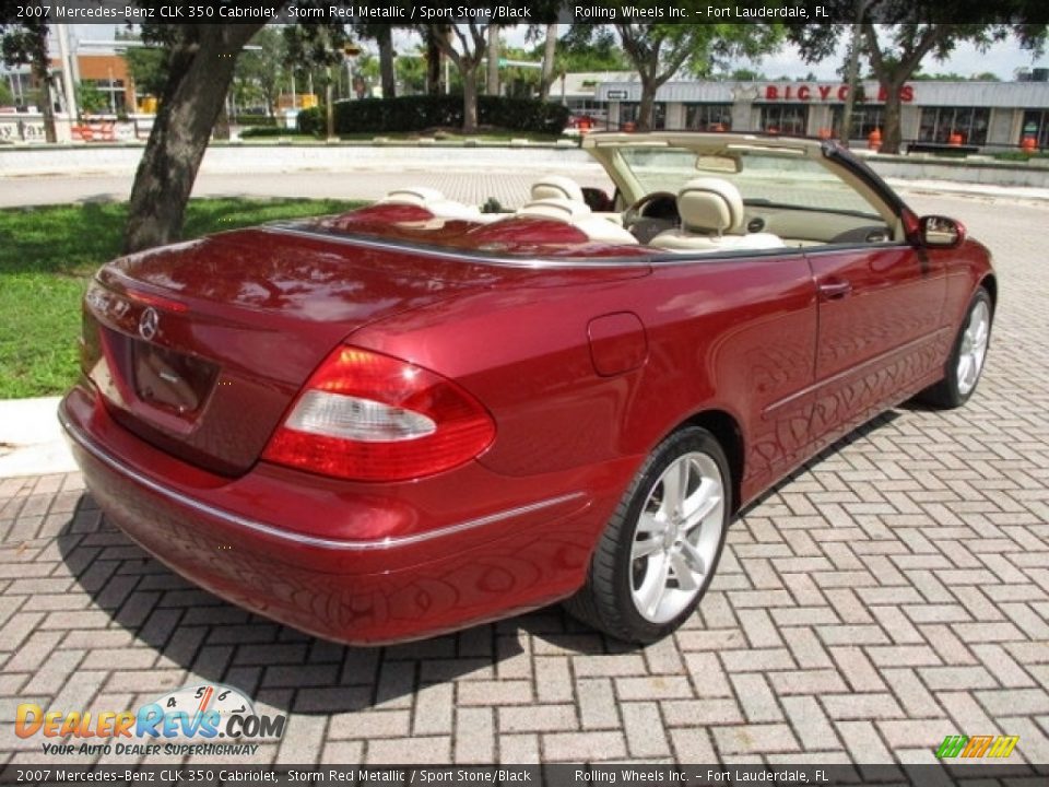 2007 Mercedes-Benz CLK 350 Cabriolet Storm Red Metallic / Sport Stone/Black Photo #1