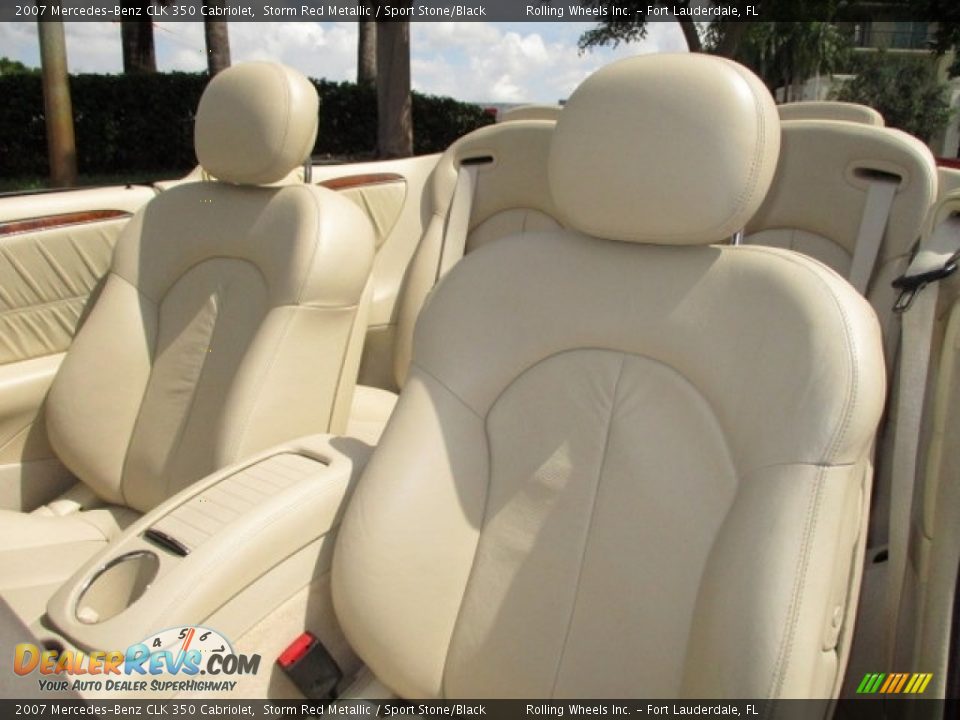 2007 Mercedes-Benz CLK 350 Cabriolet Storm Red Metallic / Sport Stone/Black Photo #4