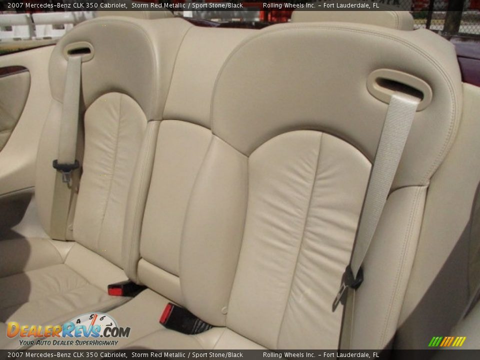 2007 Mercedes-Benz CLK 350 Cabriolet Storm Red Metallic / Sport Stone/Black Photo #6