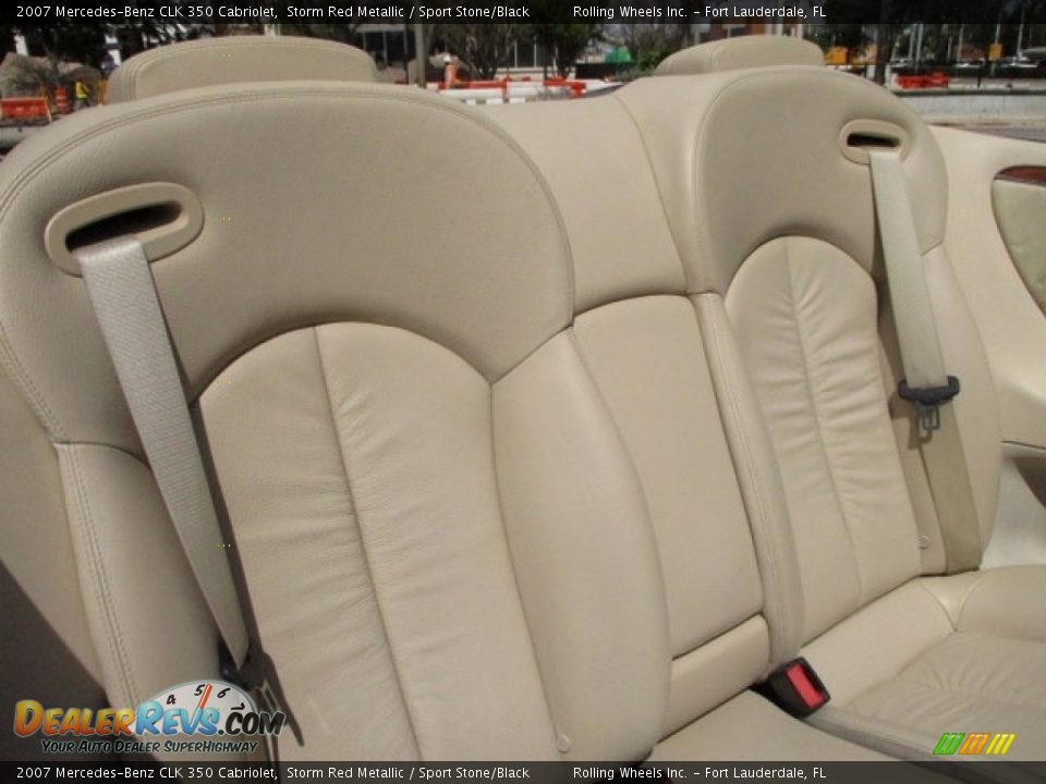 2007 Mercedes-Benz CLK 350 Cabriolet Storm Red Metallic / Sport Stone/Black Photo #12