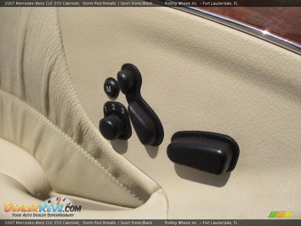 2007 Mercedes-Benz CLK 350 Cabriolet Storm Red Metallic / Sport Stone/Black Photo #19