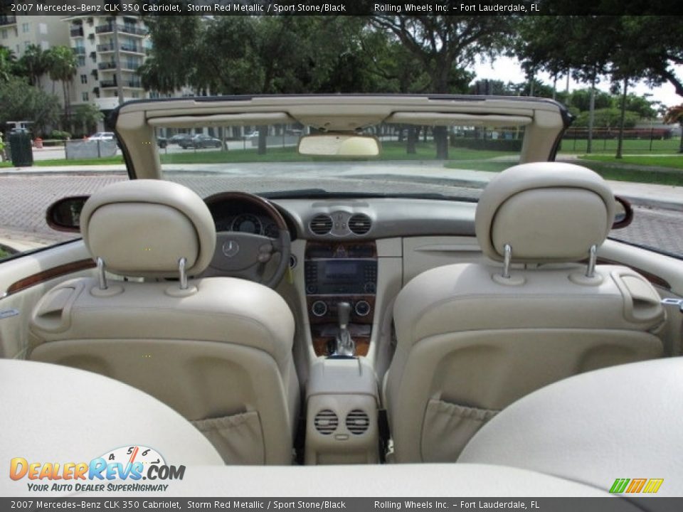 2007 Mercedes-Benz CLK 350 Cabriolet Storm Red Metallic / Sport Stone/Black Photo #22
