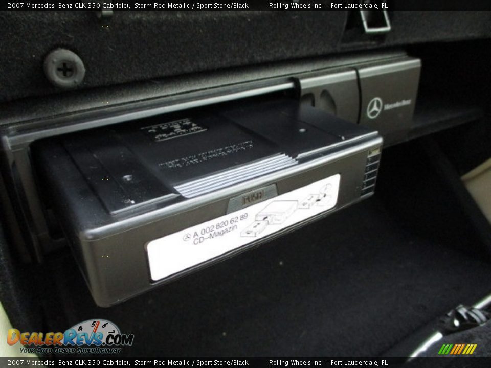 2007 Mercedes-Benz CLK 350 Cabriolet Storm Red Metallic / Sport Stone/Black Photo #28