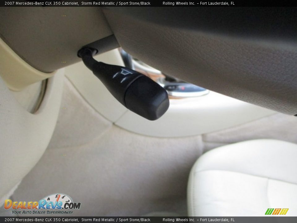 2007 Mercedes-Benz CLK 350 Cabriolet Storm Red Metallic / Sport Stone/Black Photo #36
