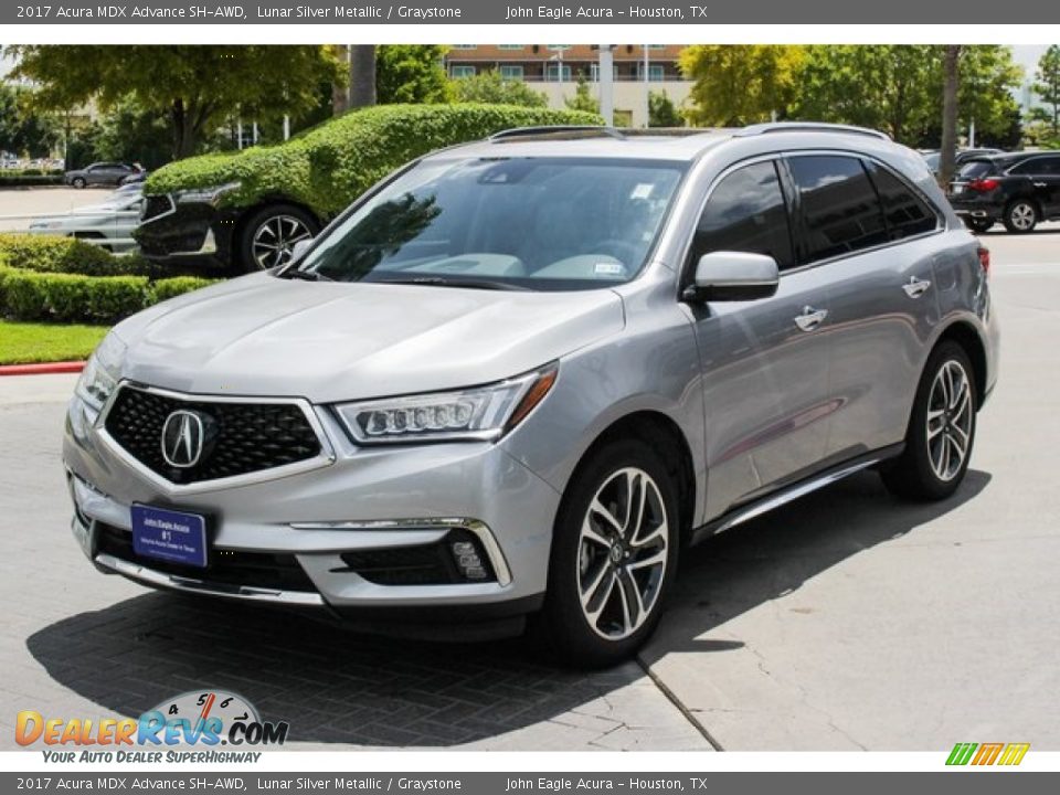 2017 Acura MDX Advance SH-AWD Lunar Silver Metallic / Graystone Photo #3