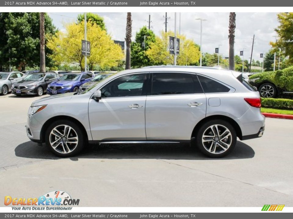 2017 Acura MDX Advance SH-AWD Lunar Silver Metallic / Graystone Photo #4