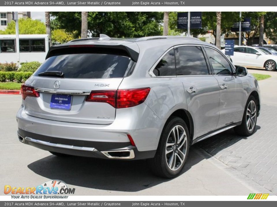 2017 Acura MDX Advance SH-AWD Lunar Silver Metallic / Graystone Photo #7