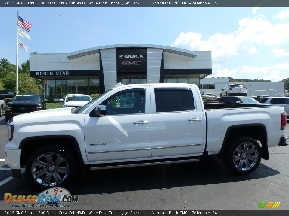 2016 GMC Sierra 1500 Denali Crew Cab 4WD White Frost Tricoat / Jet Black Photo #1