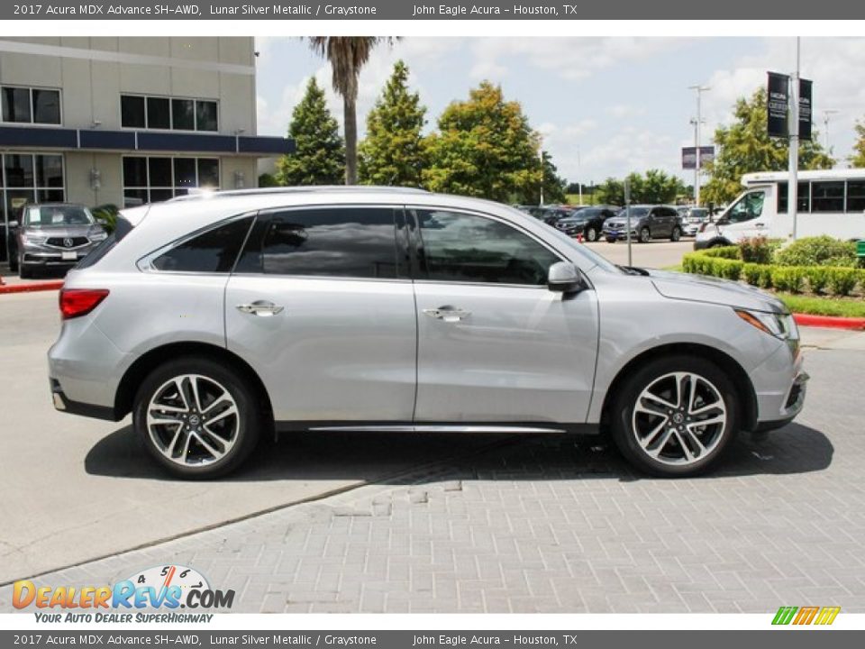2017 Acura MDX Advance SH-AWD Lunar Silver Metallic / Graystone Photo #8