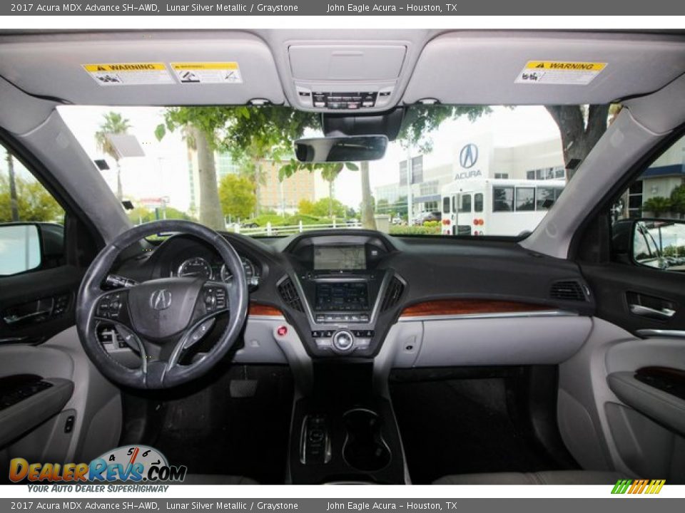 2017 Acura MDX Advance SH-AWD Lunar Silver Metallic / Graystone Photo #9