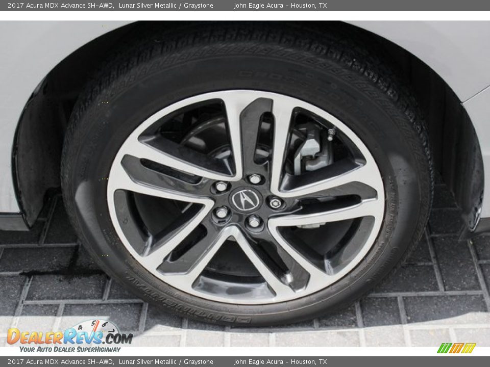 2017 Acura MDX Advance SH-AWD Lunar Silver Metallic / Graystone Photo #10