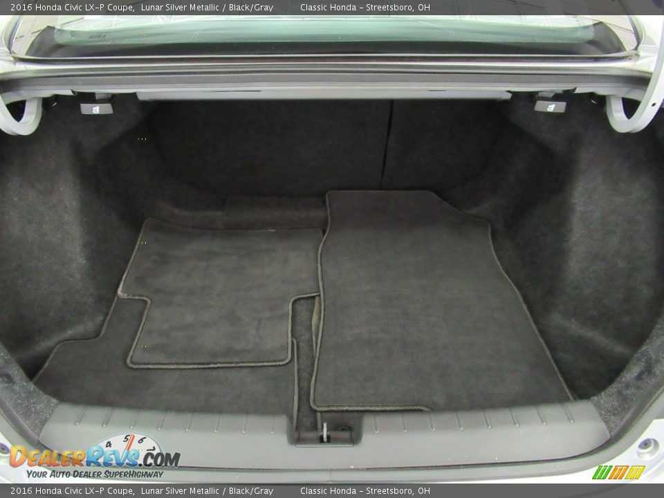 2016 Honda Civic LX-P Coupe Lunar Silver Metallic / Black/Gray Photo #19